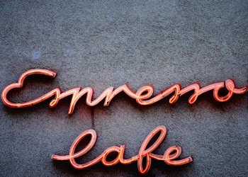 espresso cafe neon light.