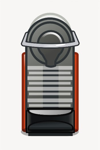 Espresso machine clipart, object illustration. | Free Photo - rawpixel