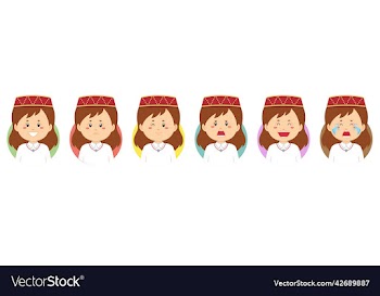 estonia avatar with various expression