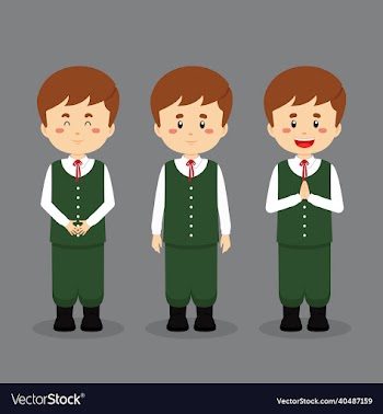 estonia character with various expression