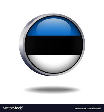 estonia flag button
