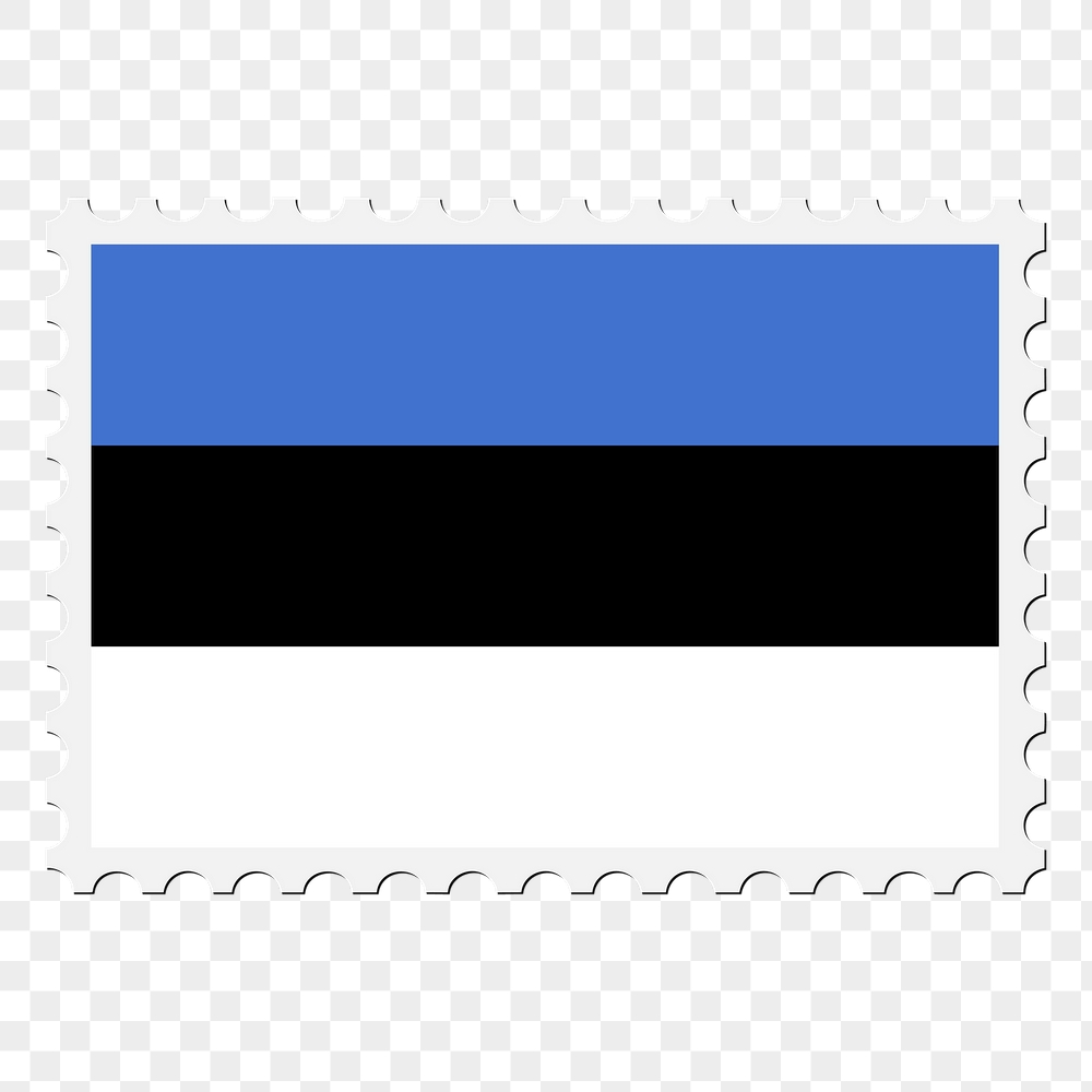 Estonia flag png sticker, postage | Free PNG - rawpixel