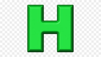 Etc > Presentations Etc Home > Alphabets > Refrigerator - Letter H In Green
