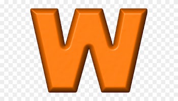 Etc > Presentations Etc Home > Alphabets > Refrigerator - Orange Letter W Png