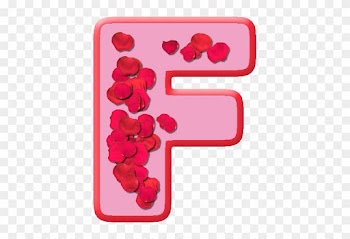 Etc Home Alphabets Themed Letters Rose Petals Letter - F Letter Whatsapp Status