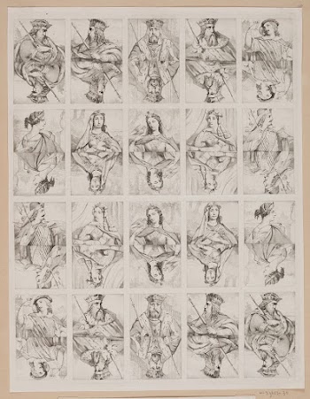 Etchings for playing cards, kings | Free Photo - rawpixel