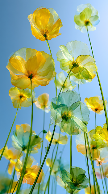 Ethereal Cellophane Flower Garden