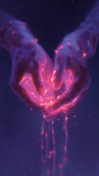 Ethereal Connection: Hands of Light