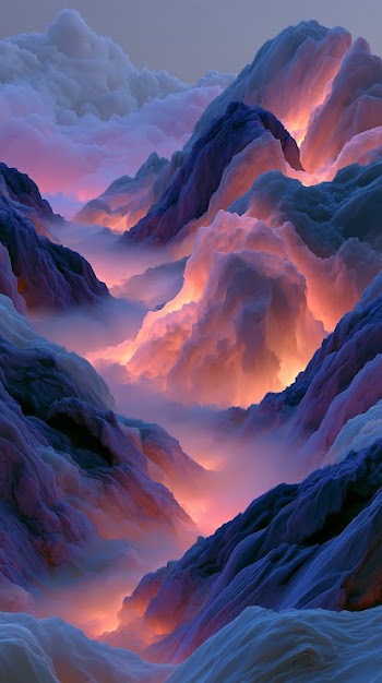 Ethereal Dreamscape: Surreal Abstract Landscape in Pastel Hues