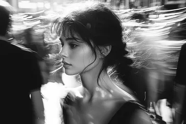 Ethereal Elegance in Motion: A Cinematic Portrait Ethereal Elegance in Motion: A Cinematic Portrait