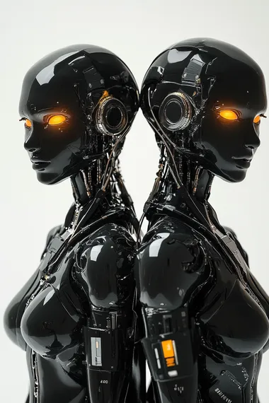 Ethereal Elegance: Robotic Humanoids with Glowing Eyes Ethereal Elegance: Robotic Humanoids with Glowing Eyes