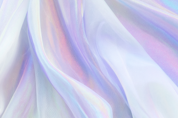 Ethereal Iridescent Fabric in Pastel Lavender
