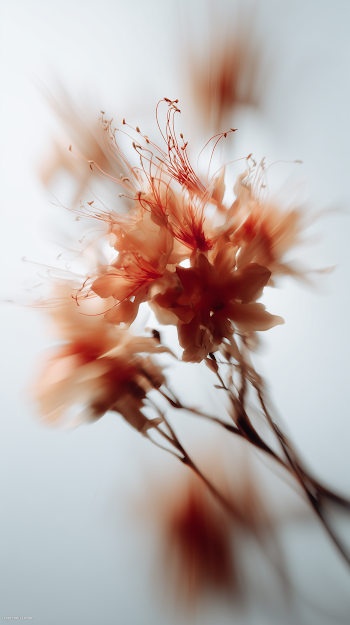 Ethereal Motion of an Orange Flower