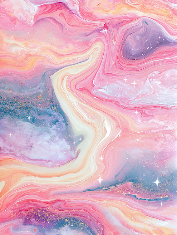 Ethereal Pastel Marble Swirls