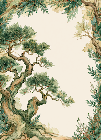 Ethereal Tree Spirit Invitation Border