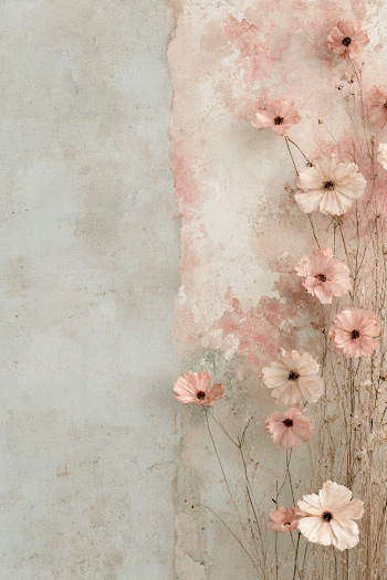 Ethereal Vintage Floral Wallpaper Design