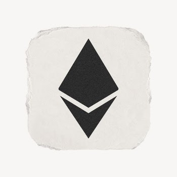 Ethereum cryptocurrency icon, ripped paper | Free Icons - rawpixel