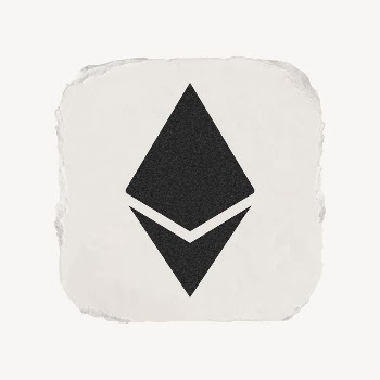 Ethereum cryptocurrency icon, ripped paper | Free Icons - rawpixel