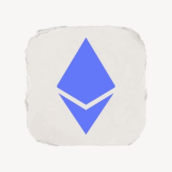 Ethereum cryptocurrency icon, ripped paper | Free Icons - rawpixel