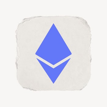 Ethereum cryptocurrency icon, ripped paper | Free Icons - rawpixel