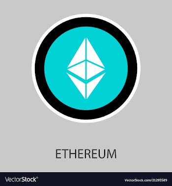 Ethereum symbol icon eps file vector image