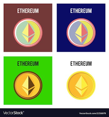 Ethereum symbol icon eps file vector image