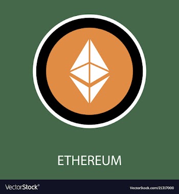 Ethereum symbol icon eps file vector image