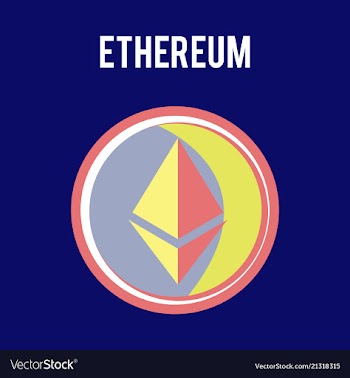 Ethereum symbol icon eps file vector image