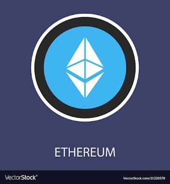 Ethereum symbol icon eps file vector image