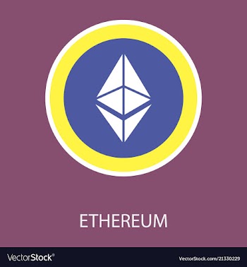 Ethereum symbol icon eps file vector image