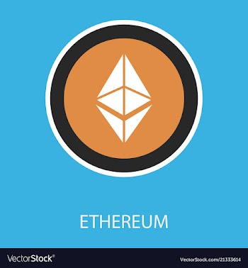 Ethereum symbol icon eps file vector image