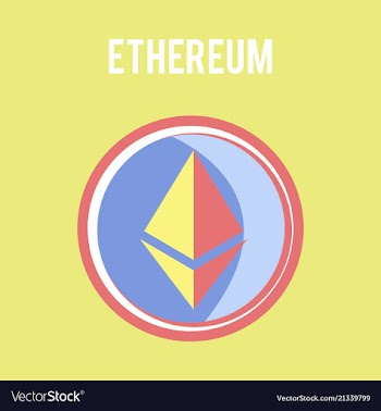 Ethereum symbol icon eps file vector image