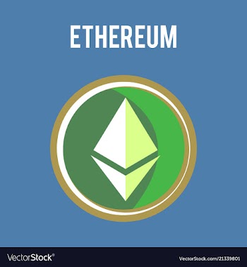 Ethereum symbol icon eps file vector image