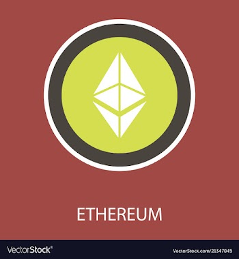 Ethereum symbol icon eps file vector image