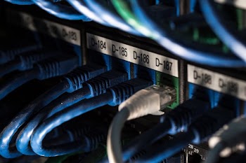 Ethernet Wires Plugged In