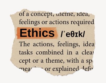 Ethics ripped dictionary, editable word | Free PSD - rawpixel