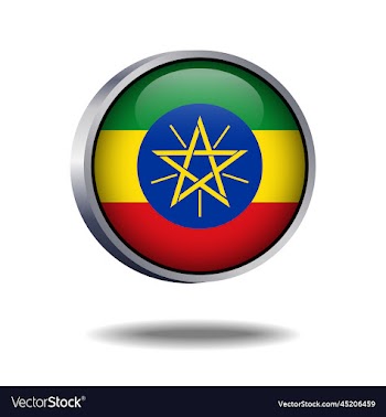 ethiopia flag button