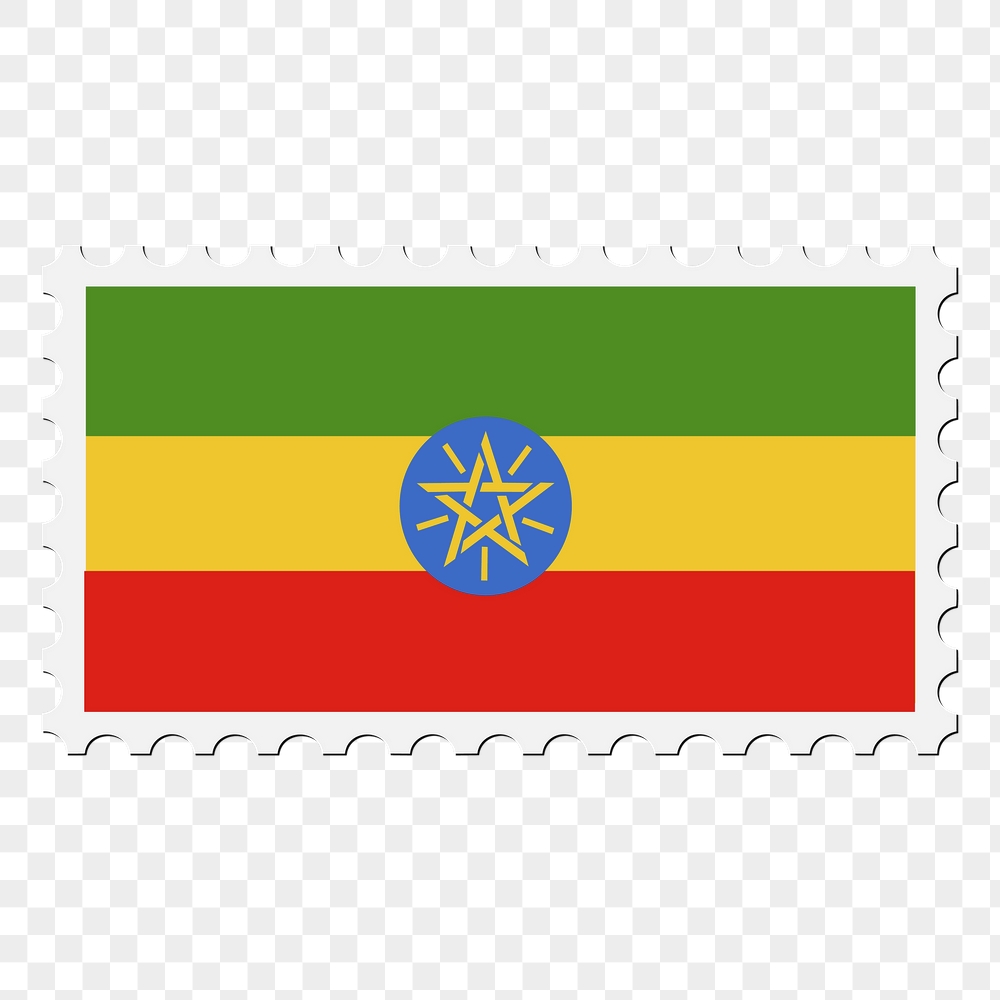 Ethiopia flag png sticker, postage | Free PNG - rawpixel