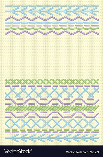 Ethnic embroider vector image