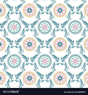 Ethnic inspired decorative pattern vector image