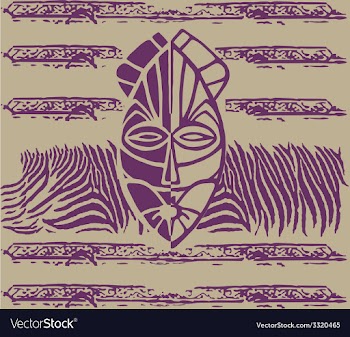 Ethnic mask vector image