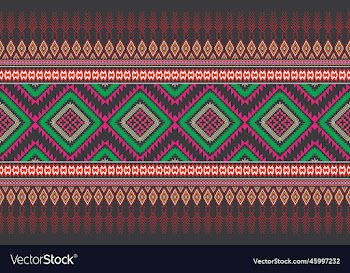 ethnic monochrome seamless pattern background