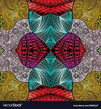 ethnic pattern doodle background