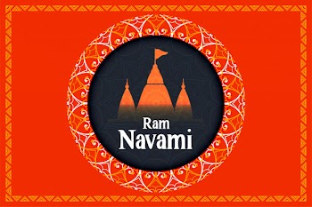 Ethnic style happy ram navami festival background Free Vector
