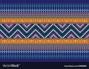 ethnic-style seamless pattern tribal motif