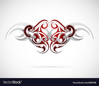  					Ethnic tattoo design vector image														