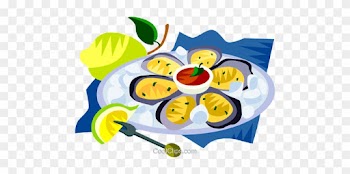 Eu European Cuisine Oyster Platter Royalty Free Vector - Food