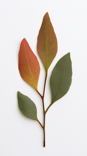 Eucalyptus Parvifolia Seedling With Three Leaves