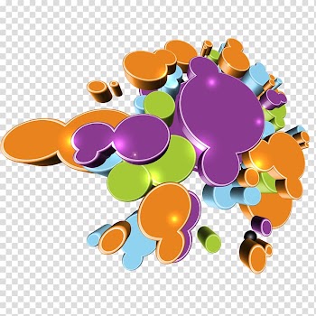 Euclidean ArtWorks , Colorful background material transparent background PNG clipart