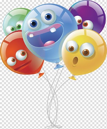 Euclidean Balloon Vecteur, Cartoon face color balloon transparent background PNG clipart